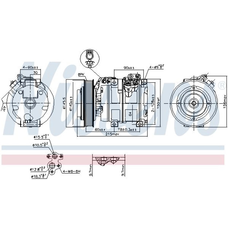 Kompressor, Klimaanlage 890166 Kompressor, Klimaanlage 890166