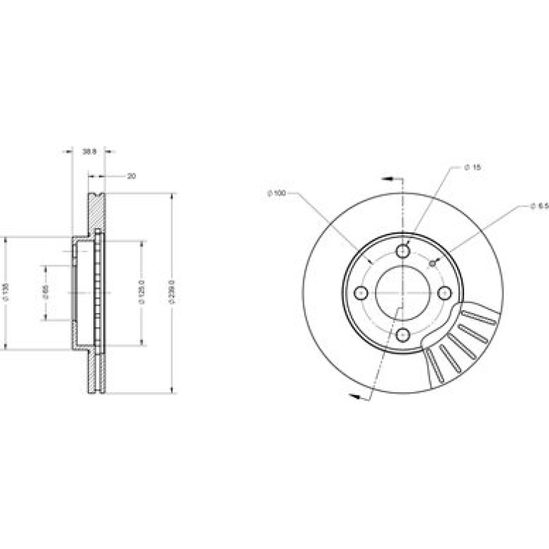 Bremsscheibe 6110042