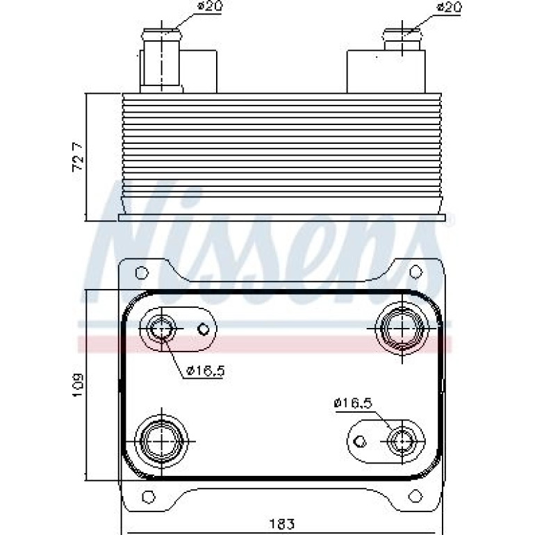 Ölkühler, Automatikgetriebe 90747 Ölkühler, Automatikgetriebe 90747