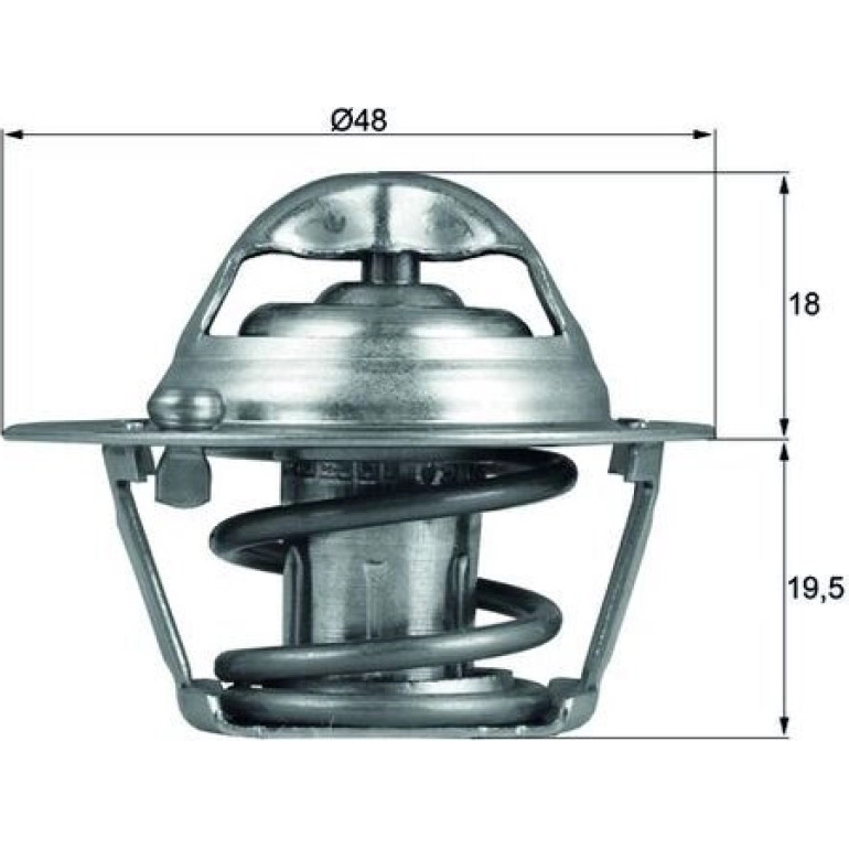 Thermostat, Kühlmittel TX 121 74D Thermostat, Kühlmittel TX 121 74D
