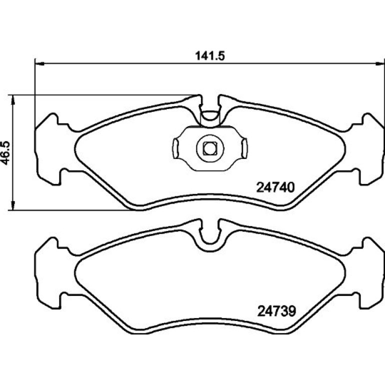 Bremsbelagsatz, Scheibenbremse 8DB 355 014-421 Bremsbelagsatz, Scheibenbremse 8DB 355 014-421