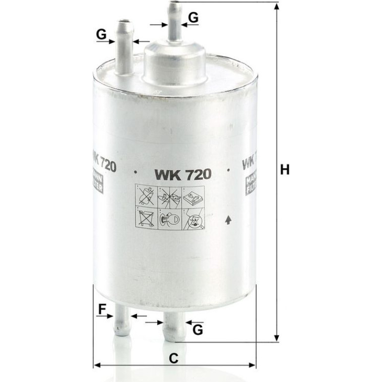 Kraftstofffilter WK 720 Kraftstofffilter WK 720
