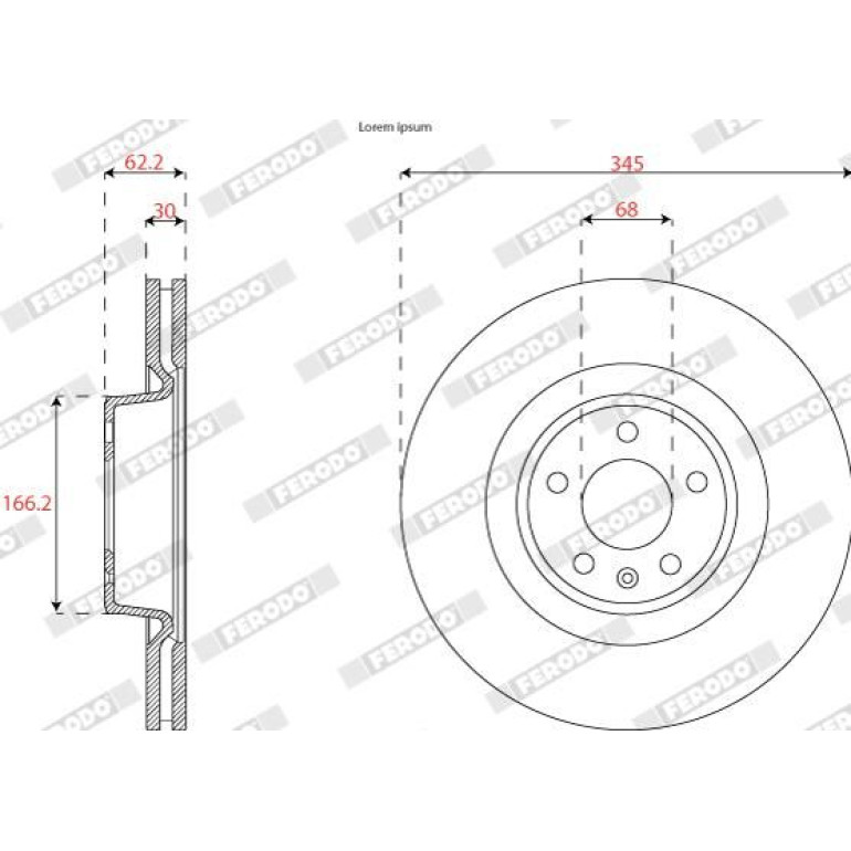 Bremsscheibe DDF2810C-1 Bremsscheibe DDF2810C-1