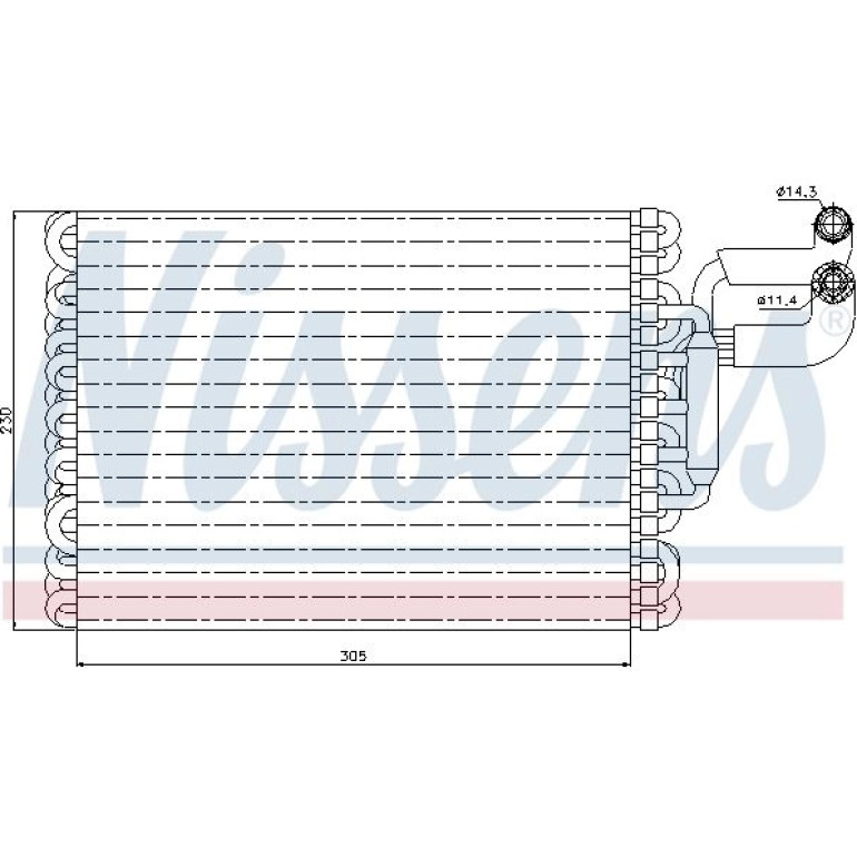 Verdampfer, Klimaanlage 92059 Verdampfer, Klimaanlage 92059