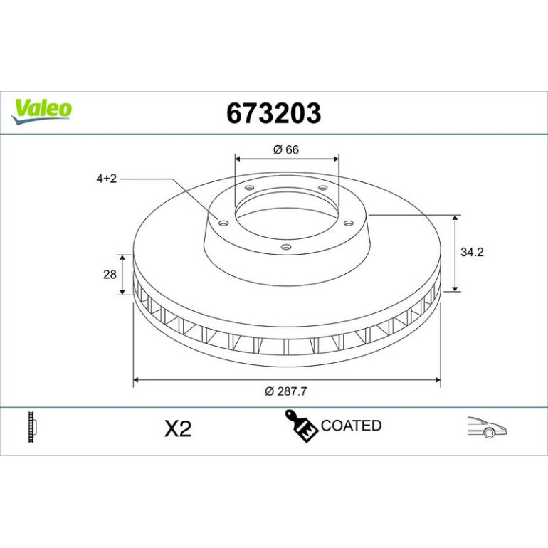Bremsscheibe 673203 Bremsscheibe 673203