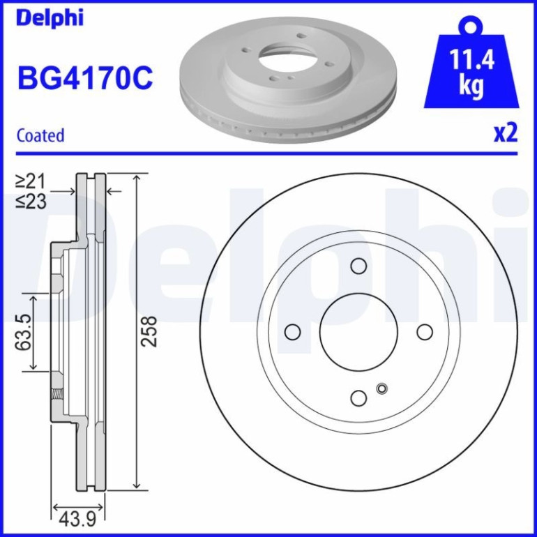 Bremsscheibe BG4170C Bremsscheibe BG4170C