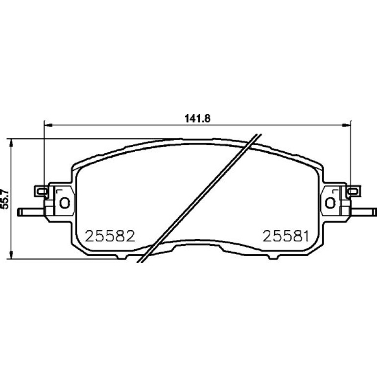 Bremsbelagsatz, Scheibenbremse 8DB 355 023-321