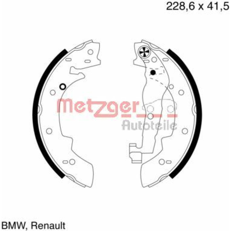 Bremsbackensatz MG 400
