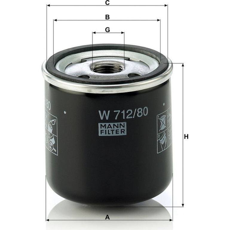 Ölfilter W 712/80 Ölfilter W 712/80