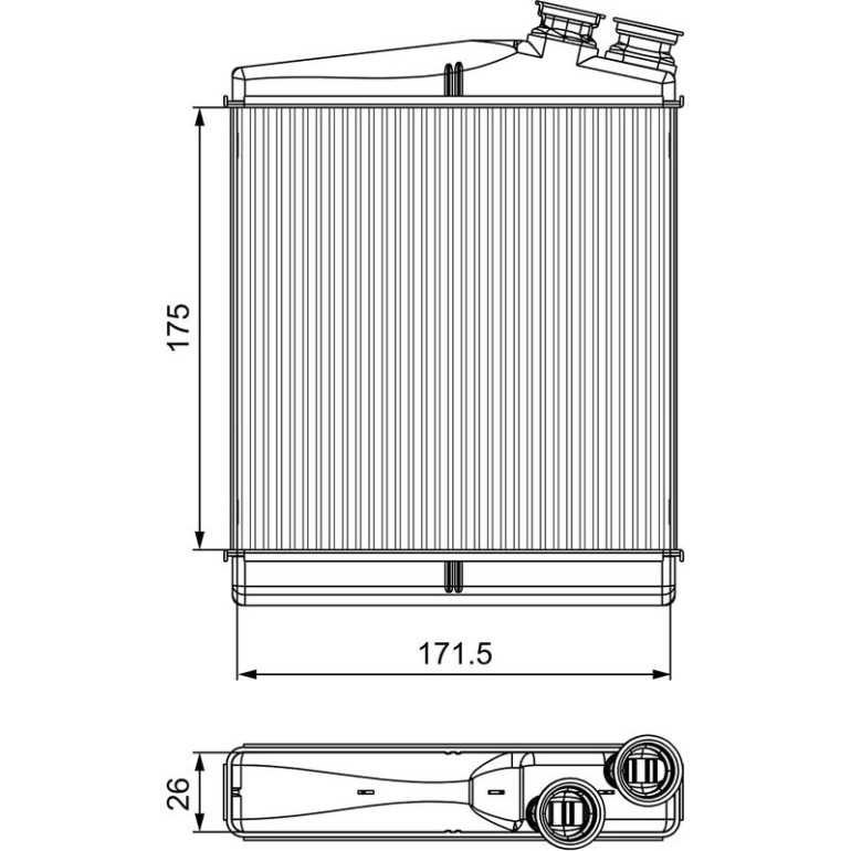Wärmetauscher, Innenraumheizung 811512 Wärmetauscher, Innenraumheizung 811512