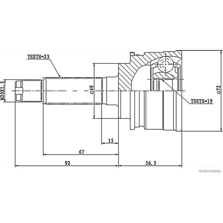 Gelenksatz, Antriebswelle J2828002 Gelenksatz, Antriebswelle J2828002