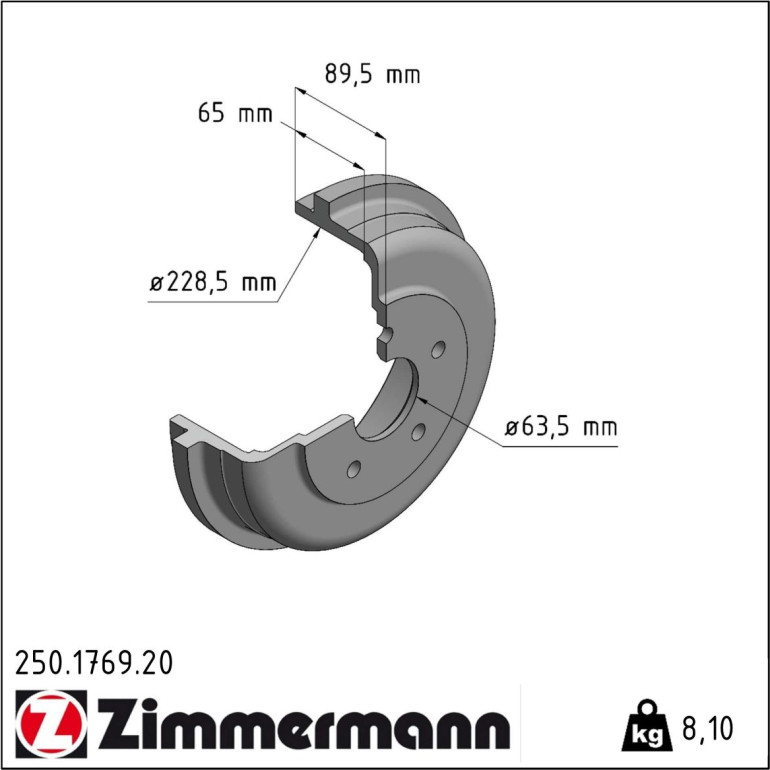 Bremstrommel 250.1769.20