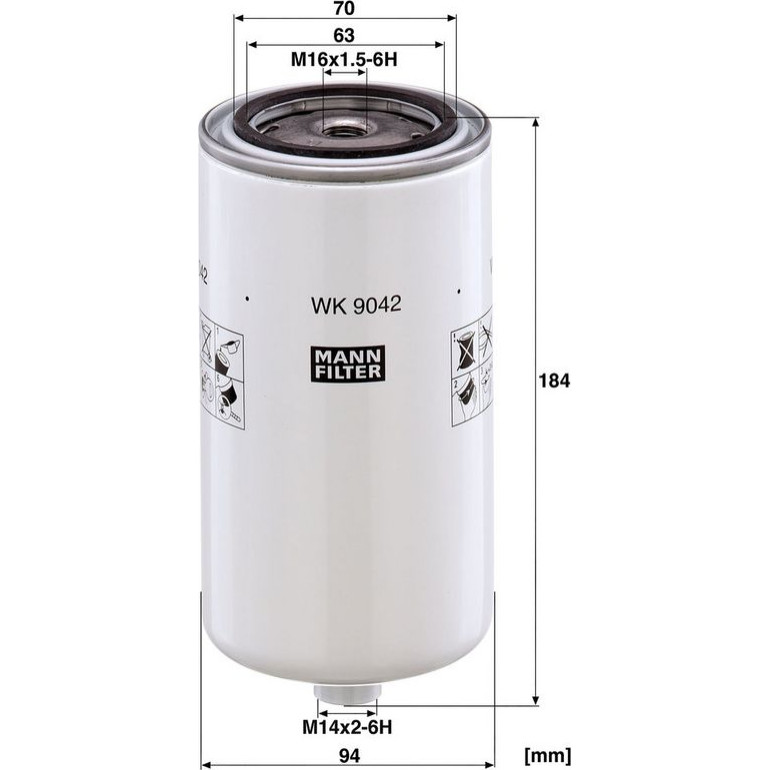 Kraftstofffilter WK 9042 X Kraftstofffilter WK 9042 X