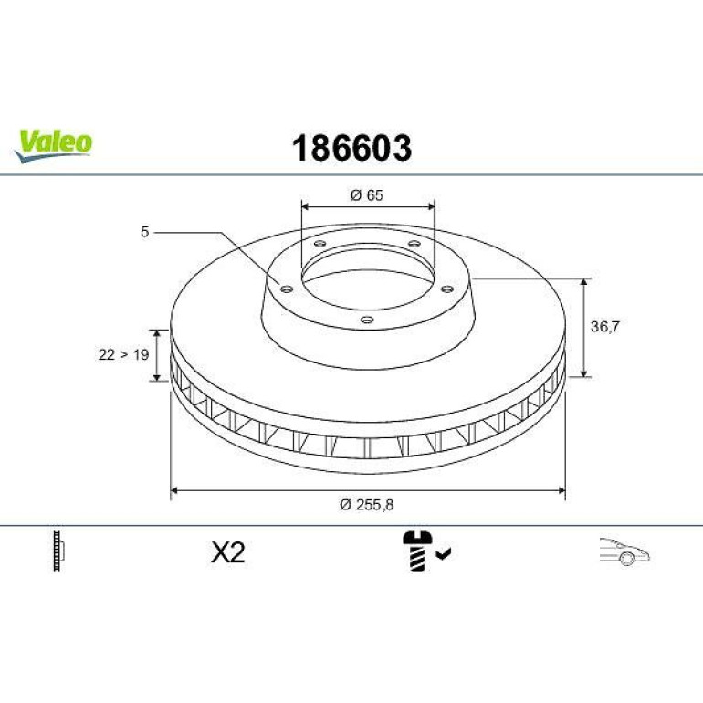 Bremsscheibe 186603