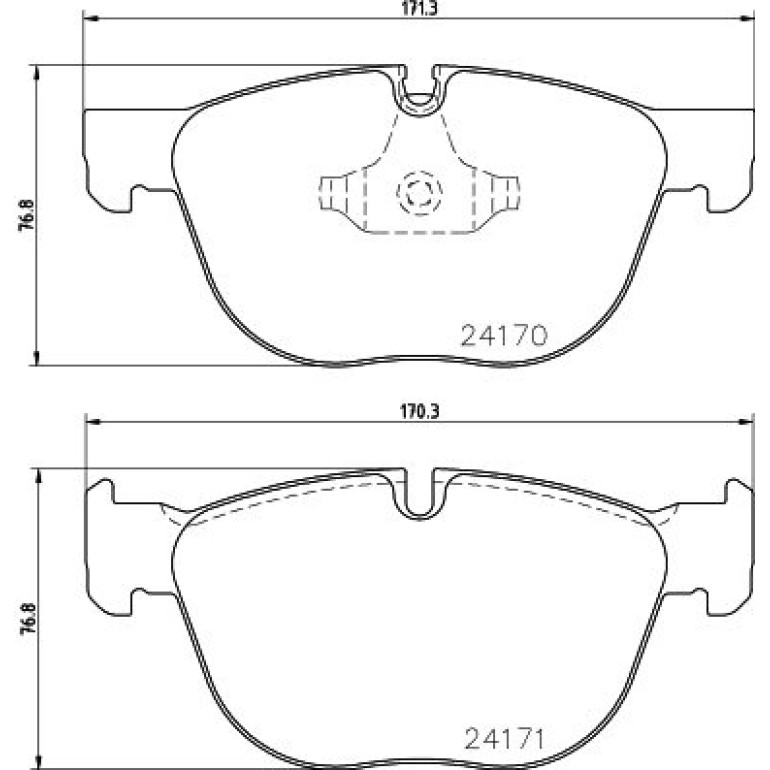 Bremsbelagsatz, Scheibenbremse 8DB 355 012-541 Bremsbelagsatz, Scheibenbremse 8DB 355 012-541