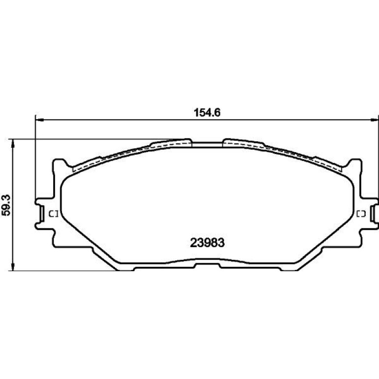 Bremsbelagsatz, Scheibenbremse 8DB 355 012-241 Bremsbelagsatz, Scheibenbremse 8DB 355 012-241