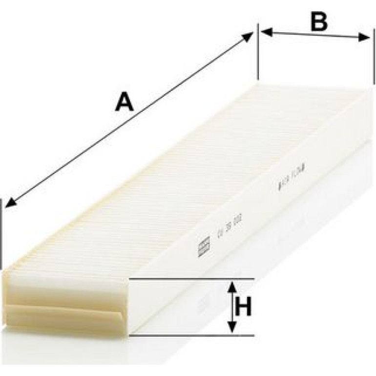 MANN-FILTER CU 39 002 Innenraumfilter, Partikelfilter MANN-FILTER CU 39 002 Innenraumfilter, Partikelfilter