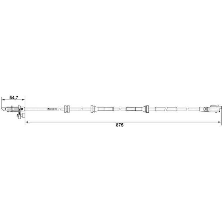 Sensor, Raddrehzahl 0 265 007 790