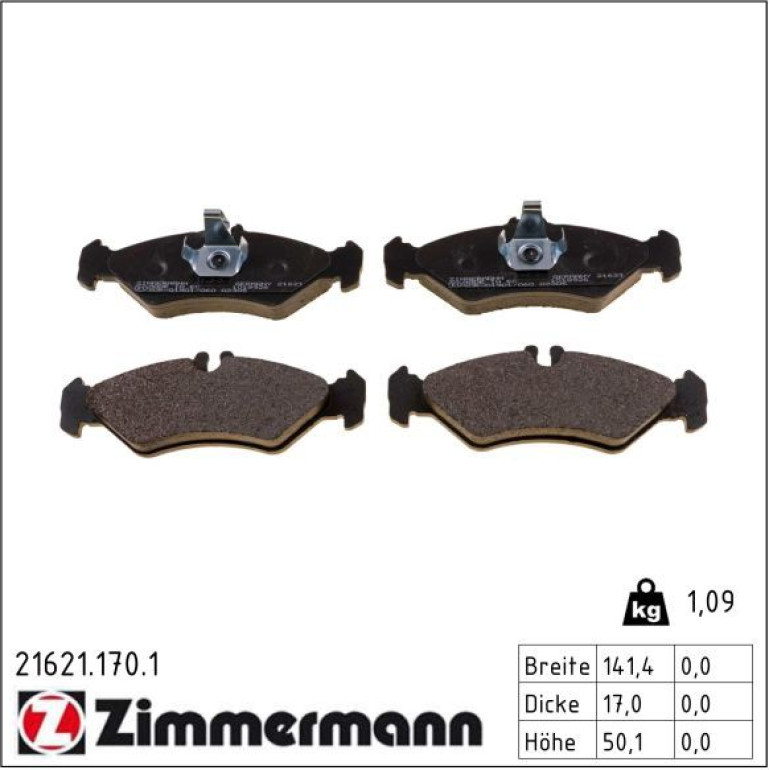 Bremsbelagsatz, Scheibenbremse 21621.170.1 Bremsbelagsatz, Scheibenbremse 21621.170.1