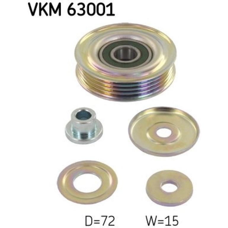 Umlenk-/Führungsrolle, Keilrippenriemen VKM 63001 Umlenk-/Führungsrolle, Keilrippenriemen VKM 63001