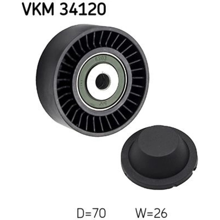 Umlenk-/Führungsrolle, Keilrippenriemen VKM 34120 Umlenk-/Führungsrolle, Keilrippenriemen VKM 34120