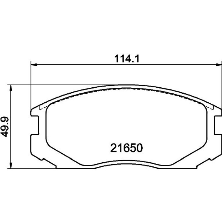 Bremsbelagsatz, Scheibenbremse 8DB 355 017-161 Bremsbelagsatz, Scheibenbremse 8DB 355 017-161