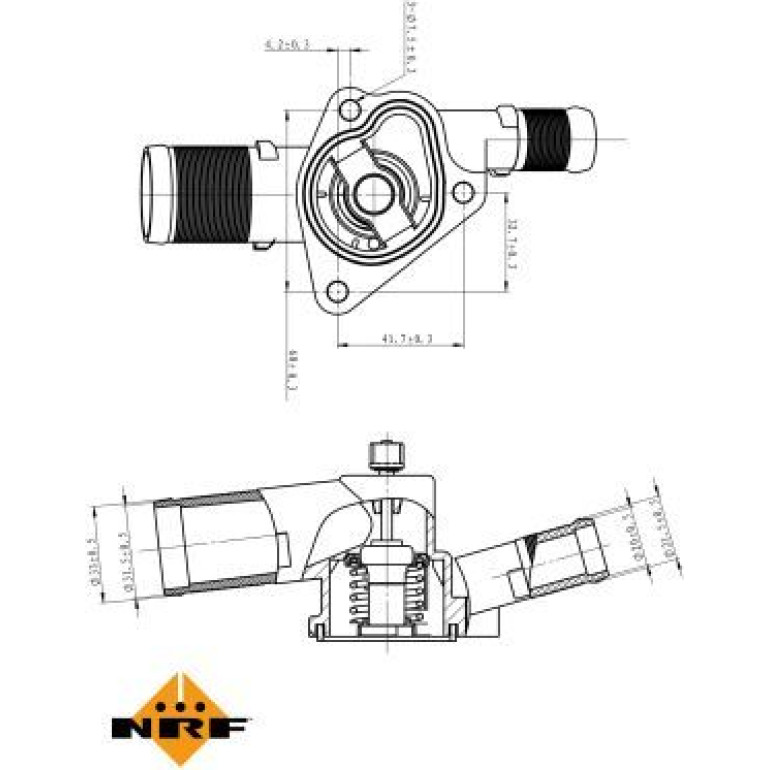 Thermostat, Kühlmittel 725009 Thermostat, Kühlmittel 725009