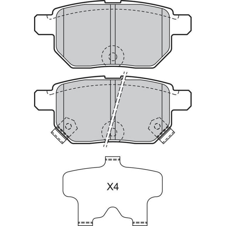 Bremsbelagsatz, Scheibenbremse 601132 Bremsbelagsatz, Scheibenbremse 601132