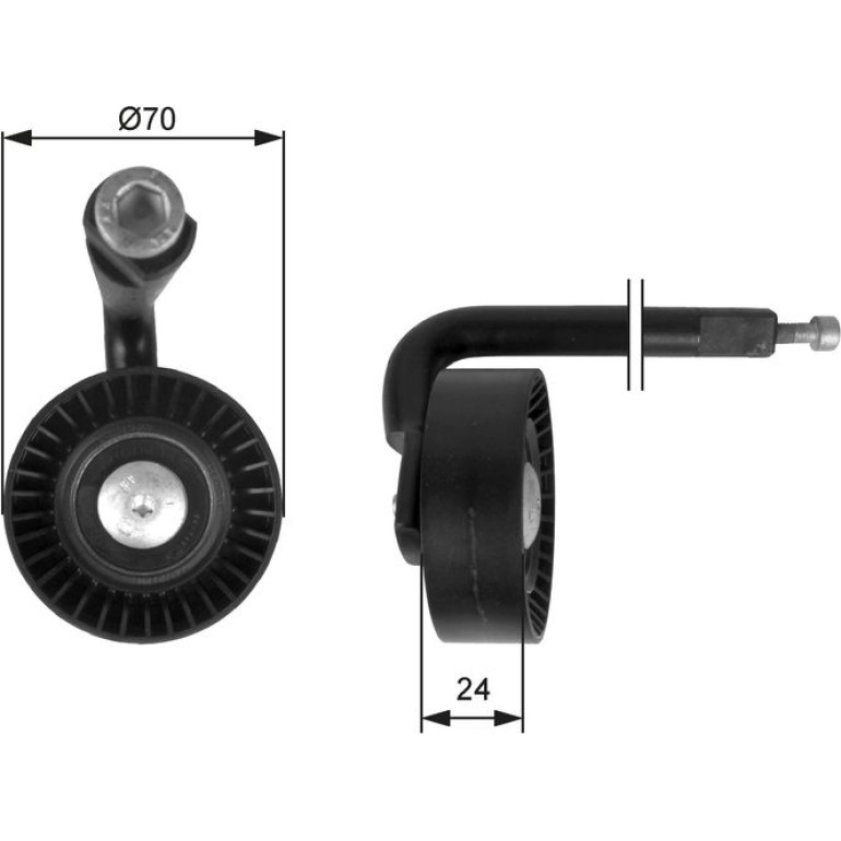 Spannrolle, Keilrippenriemen T39020 Spannrolle, Keilrippenriemen T39020