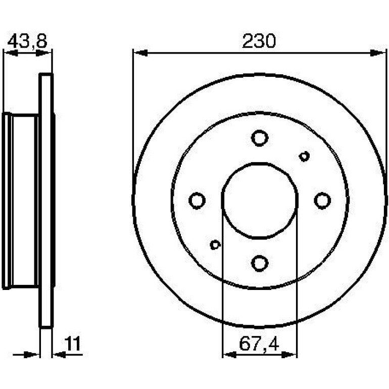 Bremsscheibe 0 986 478 727 Bremsscheibe 0 986 478 727