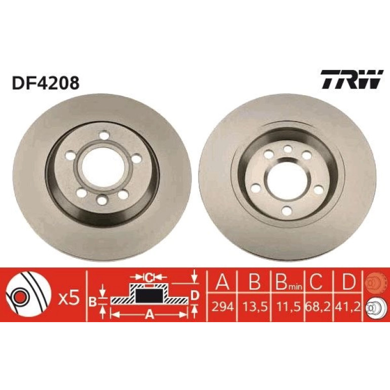 Bremsscheibe DF4208 Bremsscheibe DF4208