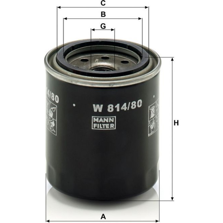 Ölfilter W 814/80