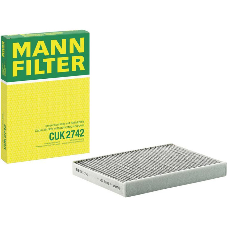 MANN-FILTER CUK 2742 Innenraumfilter, Aktivkohlefilter MANN-FILTER CUK 2742 Innenraumfilter, Aktivkohlefilter