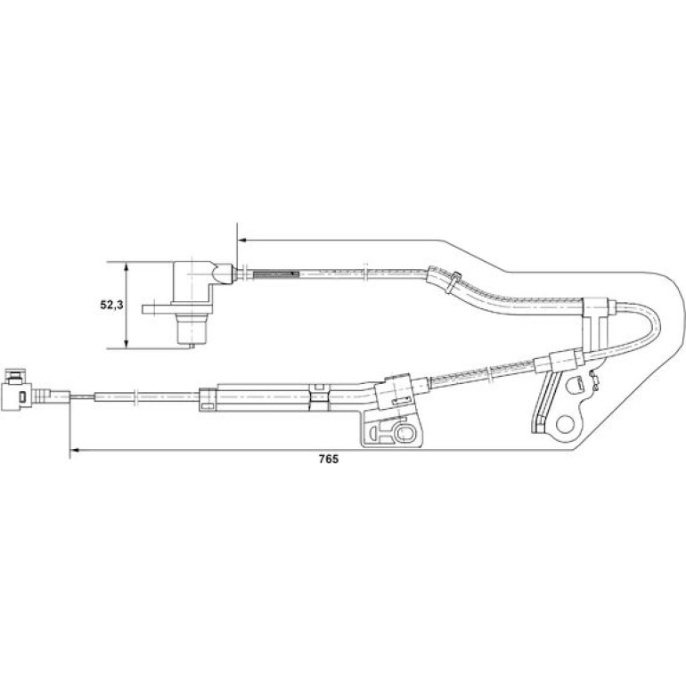 Sensor, Raddrehzahl 0 265 006 677 Sensor, Raddrehzahl 0 265 006 677