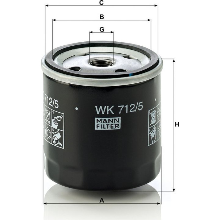 Kraftstofffilter WK 712/5 Kraftstofffilter WK 712/5