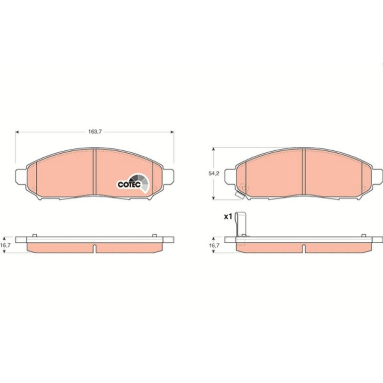 Bremsbelagsatz, Scheibenbremse GDB3404 Bremsbelagsatz, Scheibenbremse GDB3404