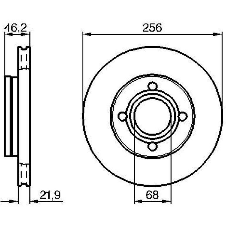 Bremsscheibe 0 986 478 018 Bremsscheibe 0 986 478 018