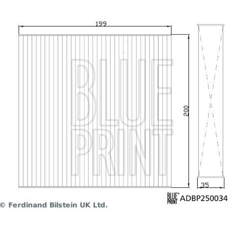 Filter, Innenraumluft ADBP250034 Filter, Innenraumluft ADBP250034