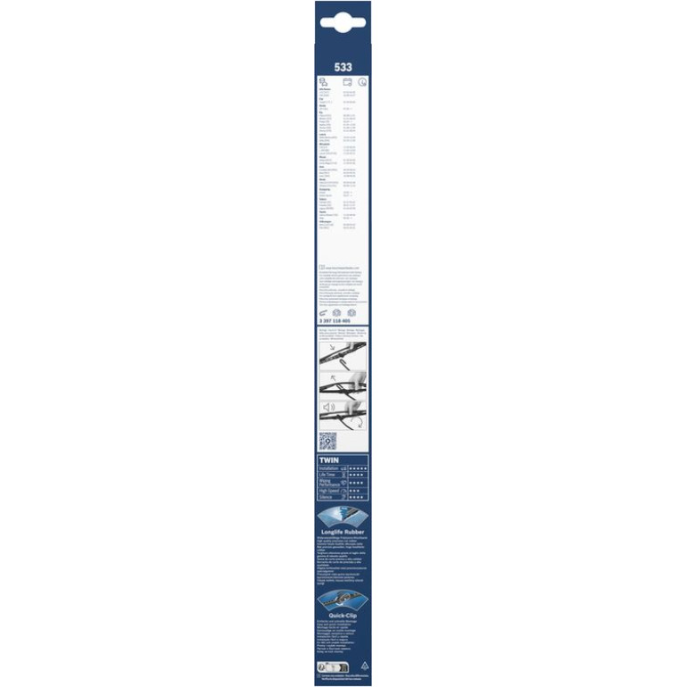 BOSCH 280 Scheibenwischer Twin 3 397 118 405 BOSCH 280 Scheibenwischer Twin 3 397 118 405