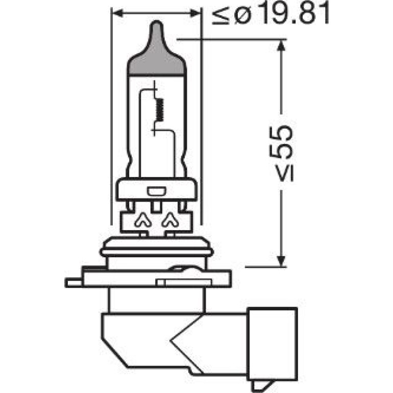 Glühlampe, Fernscheinwerfer 9006NL Glühlampe, Fernscheinwerfer 9006NL