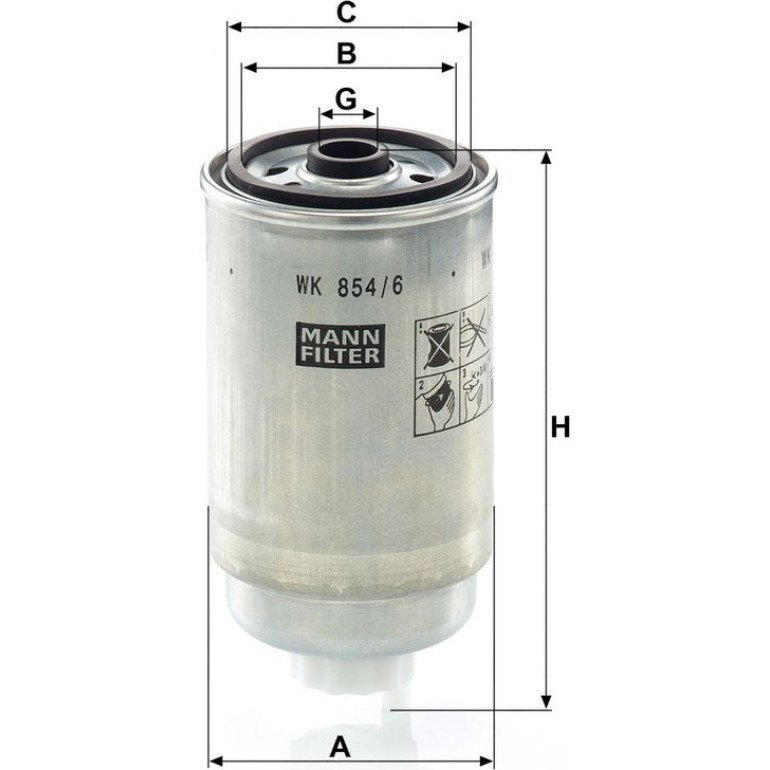 Kraftstofffilter WK 854/6