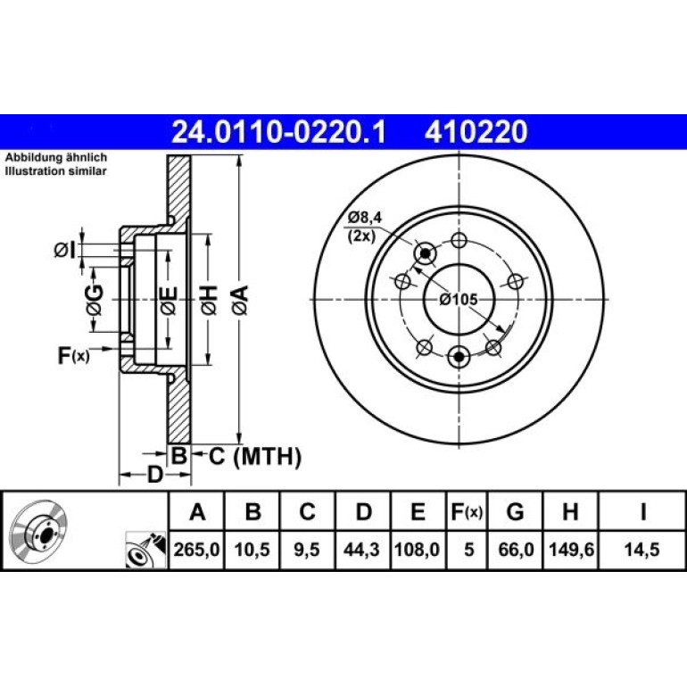 Bremsscheibe 24.0110-0220.1