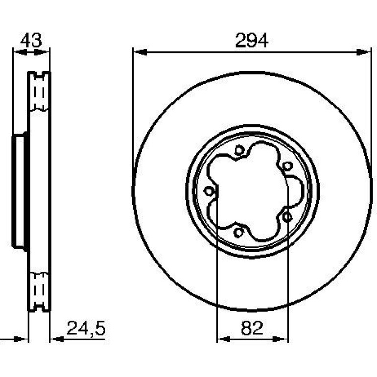 Bremsscheibe 0 986 479 B29 Bremsscheibe 0 986 479 B29