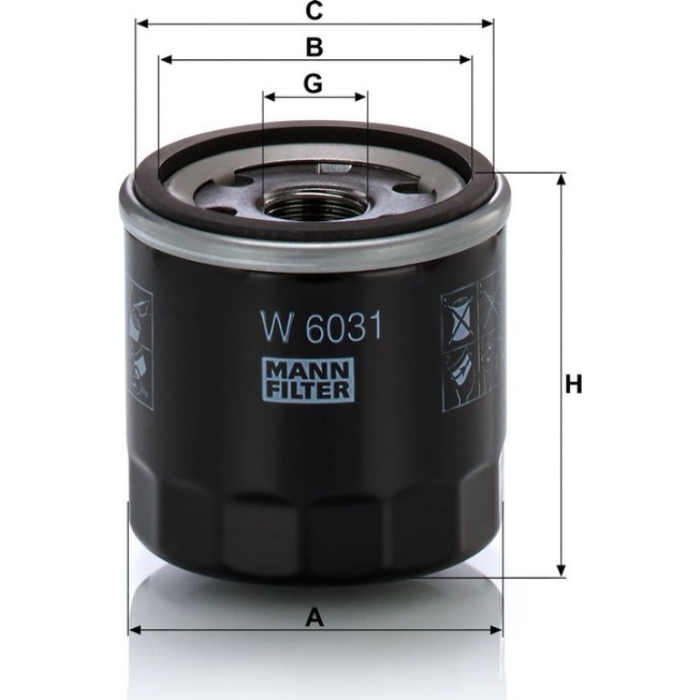 MANN-FILTER W 6031 Ölfilter