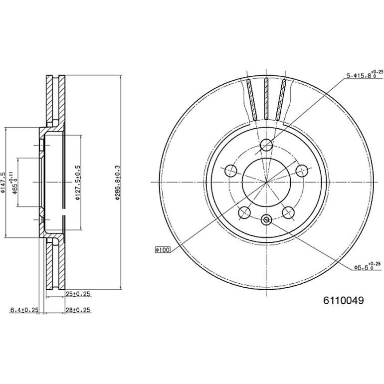 Bremsscheibe 6110049