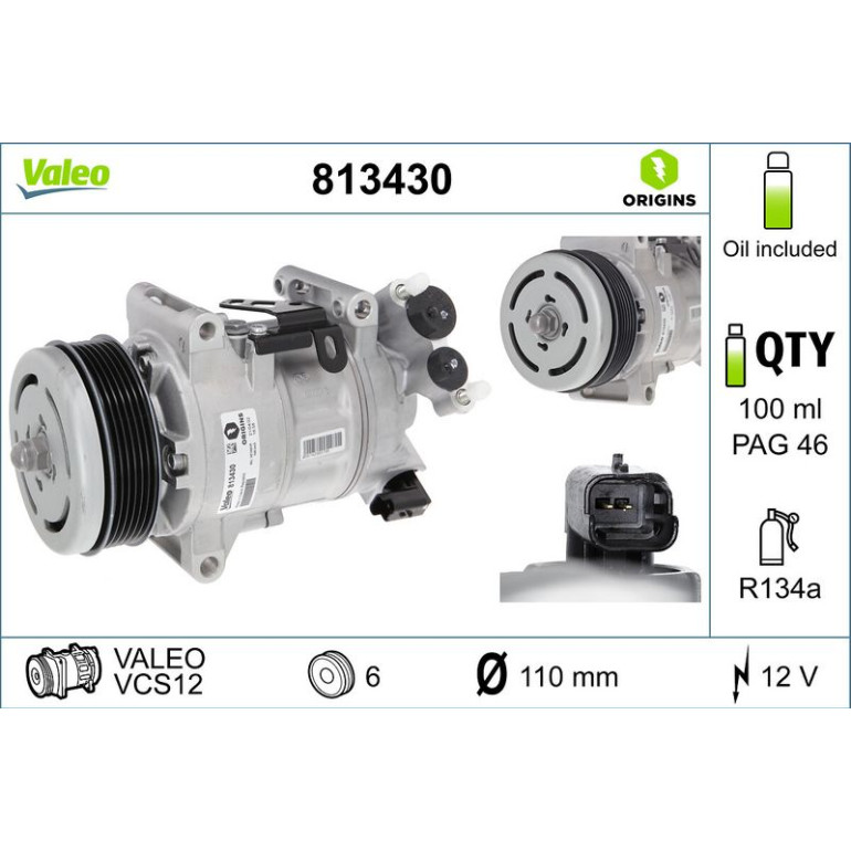 Kompressor, Klimaanlage 813430 Kompressor, Klimaanlage 813430