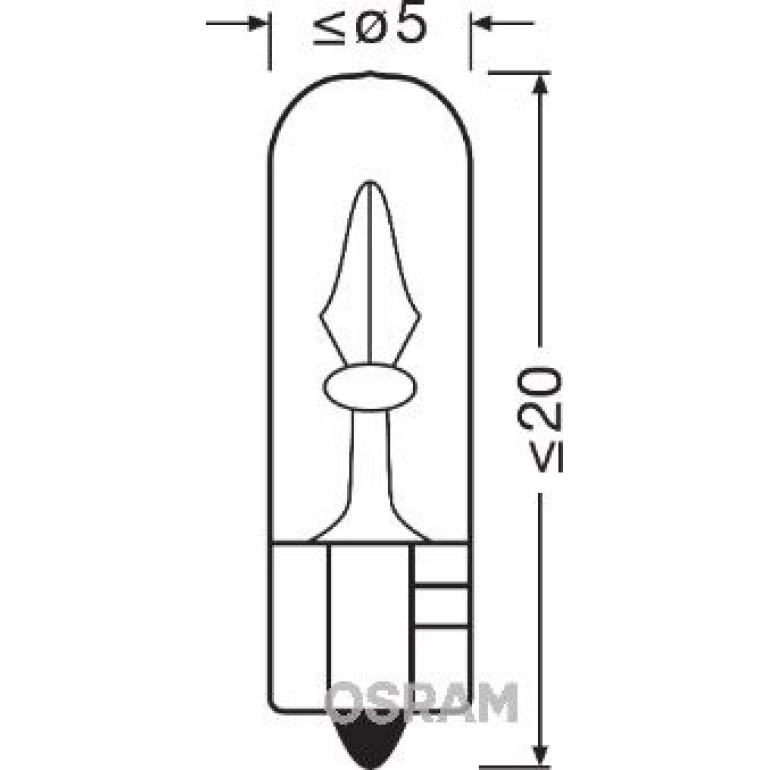 Glühlampe, Instrumentenbeleuchtung 2723 Glühlampe, Instrumentenbeleuchtung 2723