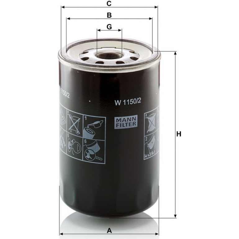 Ölfilter W 1150/2