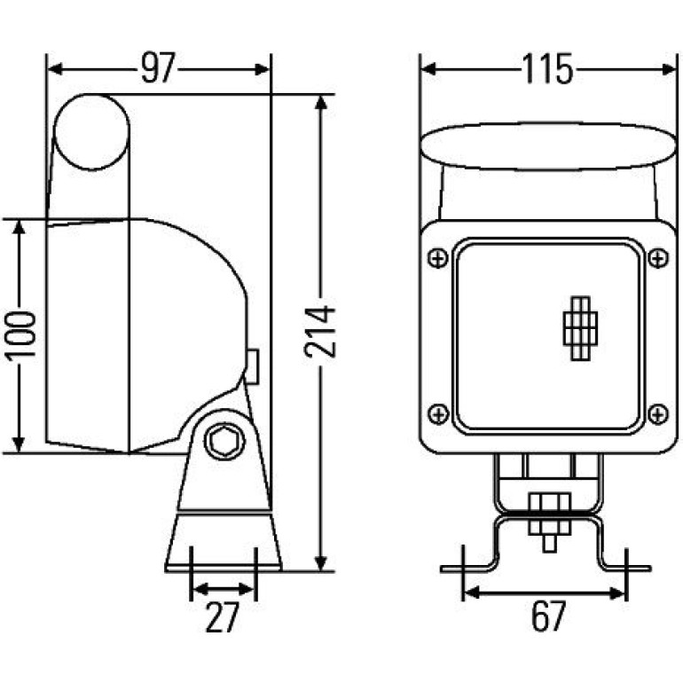 Arbeitsscheinwerfer 1GA 007 506-101 Arbeitsscheinwerfer 1GA 007 506-101