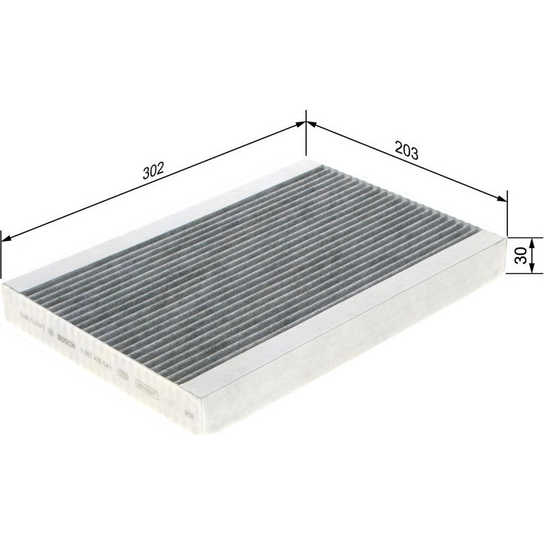 BOSCH 1 987 435 543 Innenraumfilter BOSCH 1 987 435 543 Innenraumfilter